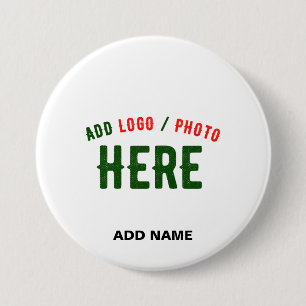 STYLISH MODERN CUSTOMIZABLE WHITE VERIFIED BRANDED BUTTON