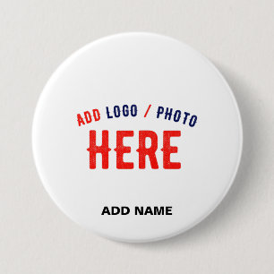 STYLISH MODERN CUSTOMIZABLE WHITE VERIFIED BRANDED BUTTON