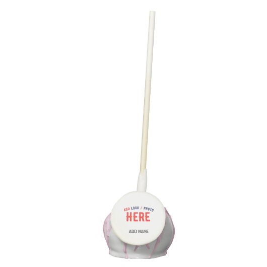 STYLISH MODERN CUSTOMIZABLE WHITE VERIFIED BRANDED CAKE POPS (Front)