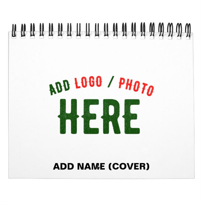 STYLISH MODERN CUSTOMIZABLE WHITE VERIFIED BRANDED CALENDAR (Cover)