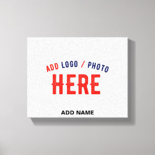 STYLISH MODERN CUSTOMIZABLE WHITE VERIFIED BRANDED CANVAS PRINT