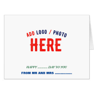 STYLISH MODERN CUSTOMIZABLE WHITE VERIFIED BRANDED CARD