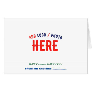 STYLISH MODERN CUSTOMIZABLE WHITE VERIFIED BRANDED CARD