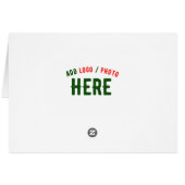 STYLISH MODERN CUSTOMIZABLE WHITE VERIFIED BRANDED CARDS (Back Horizontal)
