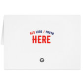 STYLISH MODERN CUSTOMIZABLE WHITE VERIFIED BRANDED CARDS (Back Horizontal)