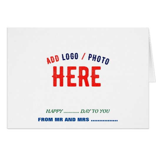 STYLISH MODERN CUSTOMIZABLE WHITE VERIFIED BRANDED CARDS (Front Horizontal)