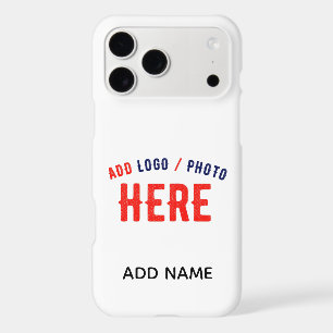 STYLISH MODERN CUSTOMIZABLE WHITE VERIFIED BRANDED iPhone 17 PRO MAX CASE