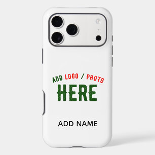 STYLISH MODERN CUSTOMIZABLE WHITE VERIFIED BRANDED iPhone 17 PRO MAX CASE