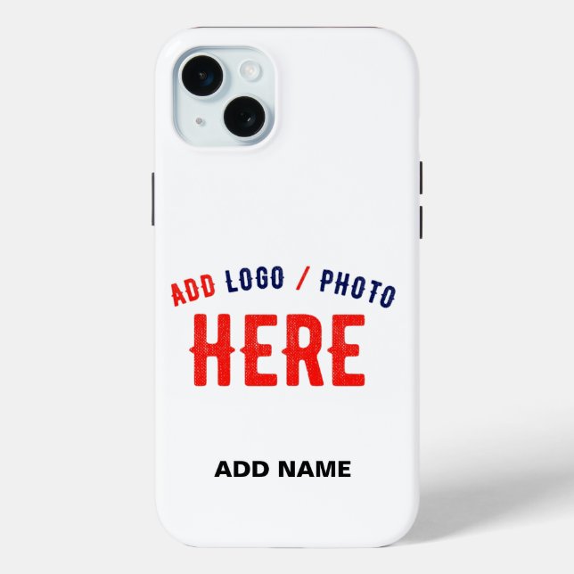 STYLISH MODERN CUSTOMIZABLE WHITE VERIFIED BRANDED Case-Mate iPhone CASE (Back)