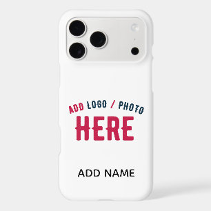 STYLISH MODERN CUSTOMIZABLE WHITE VERIFIED BRANDED iPhone 17 PRO MAX CASE