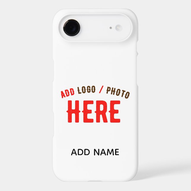 STYLISH MODERN CUSTOMIZABLE WHITE VERIFIED BRANDED Case-Mate iPhone CASE (Back)