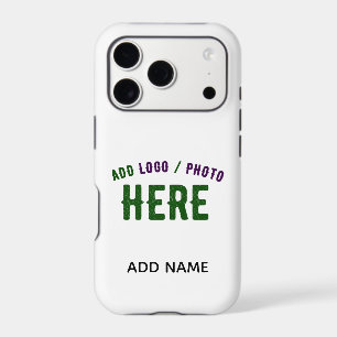 STYLISH MODERN CUSTOMIZABLE WHITE VERIFIED BRANDED iPhone 17 PRO CASE