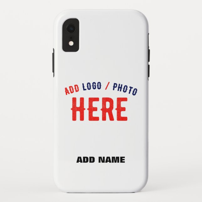 STYLISH MODERN CUSTOMIZABLE WHITE VERIFIED BRANDED Case-Mate iPhone CASE (Back)