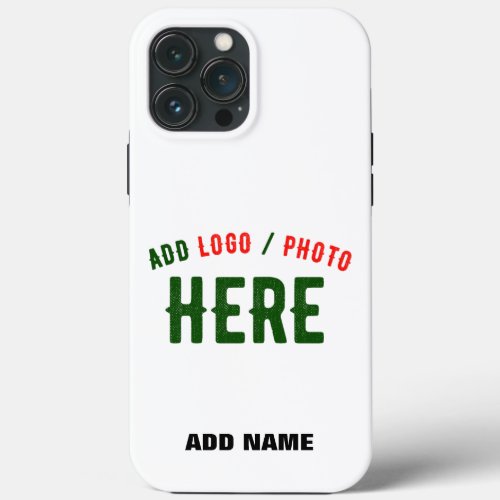 STYLISH MODERN CUSTOMIZABLE WHITE VERIFIED BRANDED iPhone 13 PRO MAX CASE