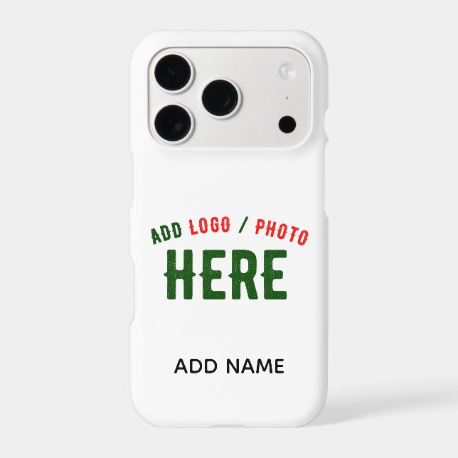 STYLISH MODERN CUSTOMIZABLE WHITE VERIFIED BRANDED Case-Mate iPhone CASE (Back)