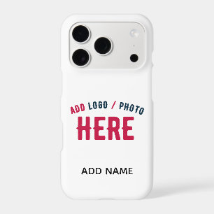 STYLISH MODERN CUSTOMIZABLE WHITE VERIFIED BRANDED iPhone 17 PRO CASE