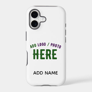 STYLISH MODERN CUSTOMIZABLE WHITE VERIFIED BRANDED iPhone 17 CASE