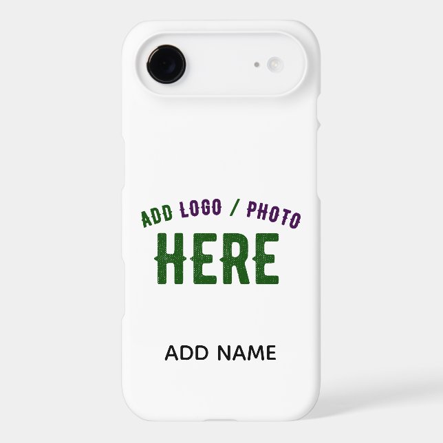 STYLISH MODERN CUSTOMIZABLE WHITE VERIFIED BRANDED Case-Mate iPhone CASE (Back)