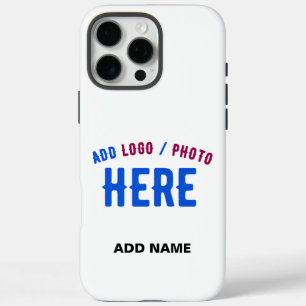 STYLISH MODERN CUSTOMIZABLE WHITE VERIFIED BRANDED iPhone 16 PRO MAX CASE