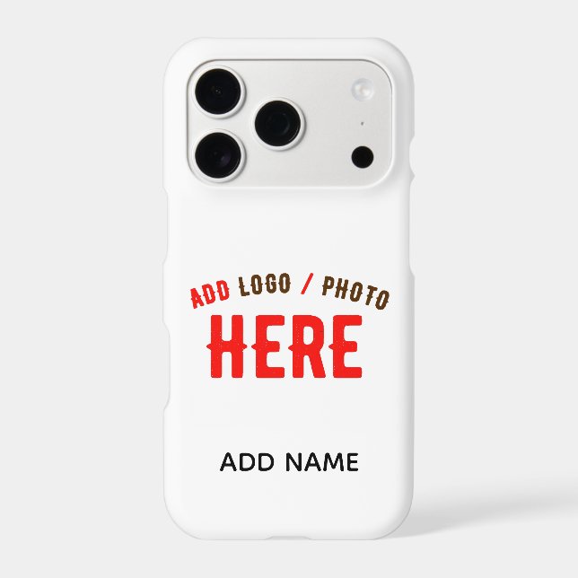 STYLISH MODERN CUSTOMIZABLE WHITE VERIFIED BRANDED Case-Mate iPhone CASE (Back)