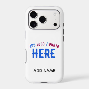 STYLISH MODERN CUSTOMIZABLE WHITE VERIFIED BRANDED iPhone 17 PRO CASE