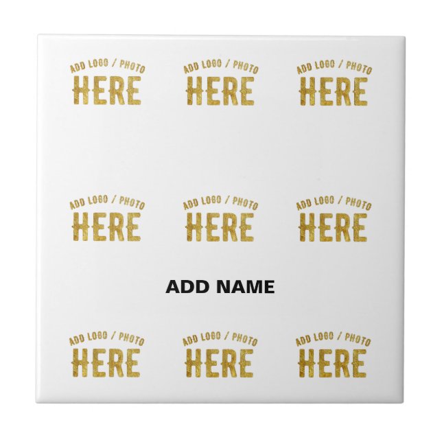 STYLISH MODERN CUSTOMIZABLE WHITE VERIFIED BRANDED CERAMIC TILE (Front)
