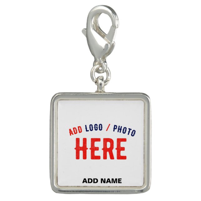 STYLISH MODERN CUSTOMIZABLE WHITE VERIFIED BRANDED CHARM (Front)