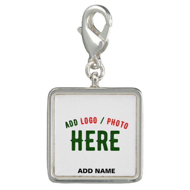 STYLISH MODERN CUSTOMIZABLE WHITE VERIFIED BRANDED CHARM (Front)