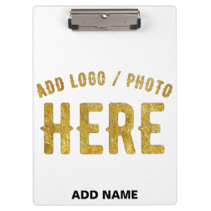 STYLISH MODERN CUSTOMIZABLE WHITE VERIFIED BRANDED CLIPBOARD