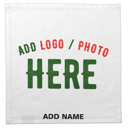 STYLISH MODERN CUSTOMIZABLE WHITE VERIFIED BRANDED CLOTH NAPKIN