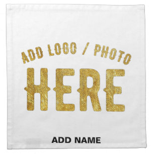 STYLISH MODERN CUSTOMIZABLE WHITE VERIFIED BRANDED CLOTH NAPKIN