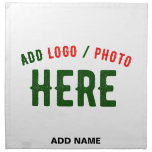 STYLISH MODERN CUSTOMIZABLE WHITE VERIFIED BRANDED CLOTH NAPKIN
