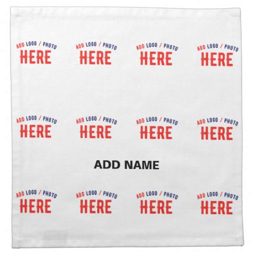 STYLISH MODERN CUSTOMIZABLE WHITE VERIFIED BRANDED CLOTH NAPKIN