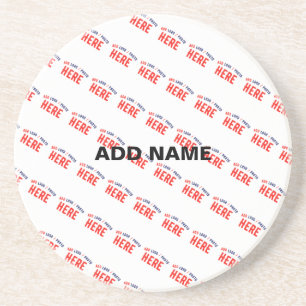STYLISH MODERN CUSTOMIZABLE WHITE VERIFIED BRANDED COASTER