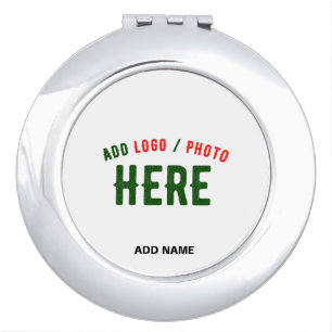 STYLISH MODERN CUSTOMIZABLE WHITE VERIFIED BRANDED COMPACT MIRROR