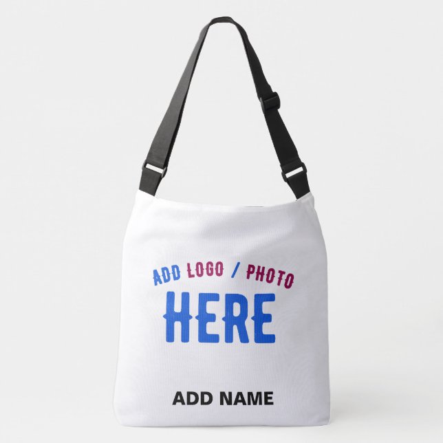 STYLISH MODERN CUSTOMIZABLE WHITE VERIFIED BRANDED CROSSBODY BAG (Front)