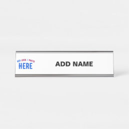 STYLISH MODERN CUSTOMIZABLE WHITE VERIFIED BRANDED DESK NAME PLATE