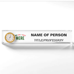 STYLISH MODERN CUSTOMIZABLE WHITE VERIFIED BRANDED DESK NAME PLATE