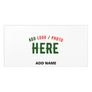 STYLISH MODERN CUSTOMIZABLE WHITE VERIFIED BRANDED DOOR SIGN