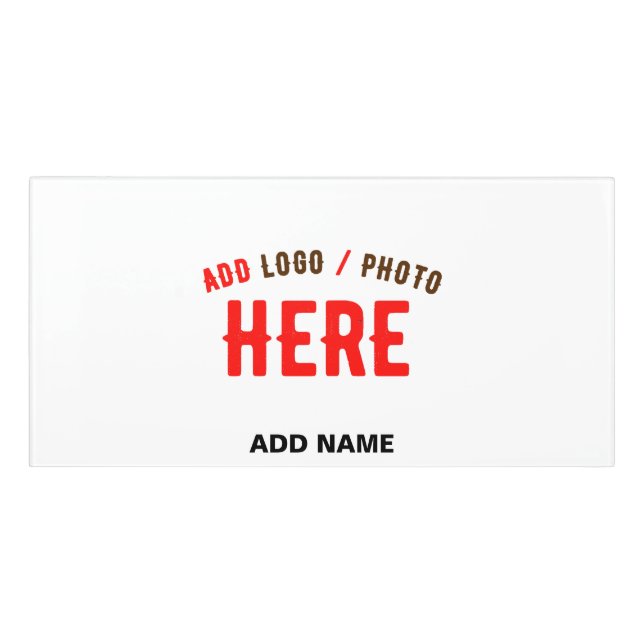 STYLISH MODERN CUSTOMIZABLE WHITE VERIFIED BRANDED DOOR SIGN (Classic Front)