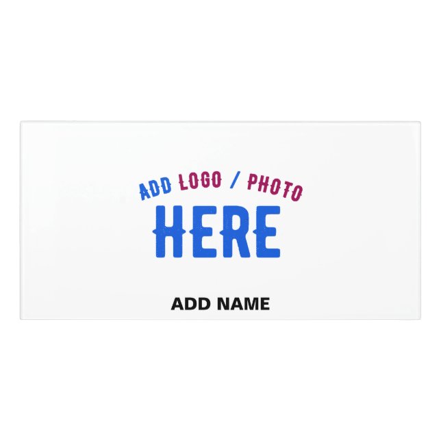 STYLISH MODERN CUSTOMIZABLE WHITE VERIFIED BRANDED DOOR SIGN (Classic Front)