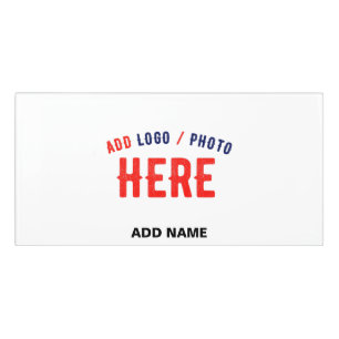 STYLISH MODERN CUSTOMIZABLE WHITE VERIFIED BRANDED DOOR SIGN