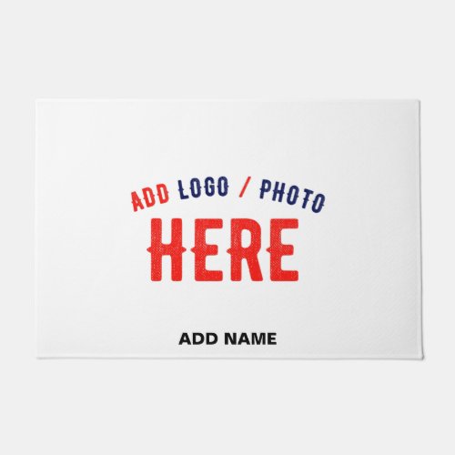 STYLISH MODERN CUSTOMIZABLE WHITE VERIFIED BRANDED DOORMAT