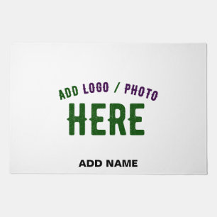 STYLISH MODERN CUSTOMIZABLE WHITE VERIFIED BRANDED DOORMAT