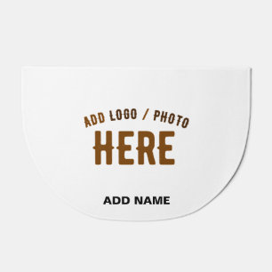 STYLISH MODERN CUSTOMIZABLE WHITE VERIFIED BRANDED DOORMAT