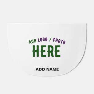 STYLISH MODERN CUSTOMIZABLE WHITE VERIFIED BRANDED DOORMAT