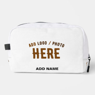 STYLISH MODERN CUSTOMIZABLE WHITE VERIFIED BRANDED DOPP KIT