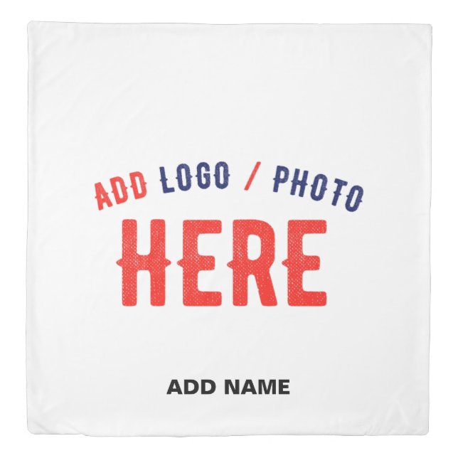 STYLISH MODERN CUSTOMIZABLE WHITE VERIFIED BRANDED DUVET COVER (Front)
