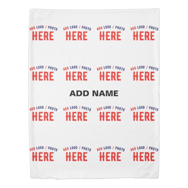 STYLISH MODERN CUSTOMIZABLE WHITE VERIFIED BRANDED DUVET COVER (Front)