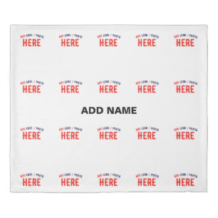 STYLISH MODERN CUSTOMIZABLE WHITE VERIFIED BRANDED DUVET COVER